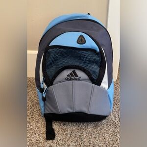 Adidas Two-Tone Blue and Black Backpack lunch bag bundle